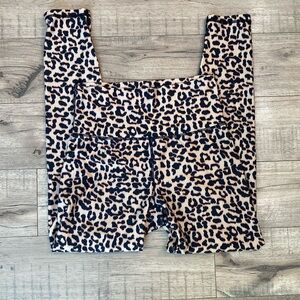 Kyodan Leopard Cheetah Print Leggings Dz S Small (P01)